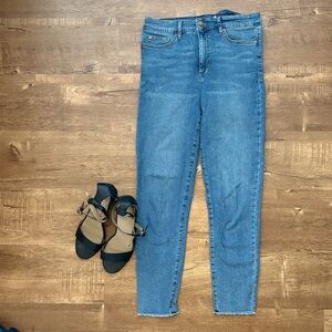 Ella Moss High-Rise Skinny Jeans in Medium Blue